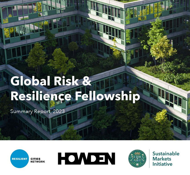 The cover of the Global Risk and Resilience Fellowship report 2023
